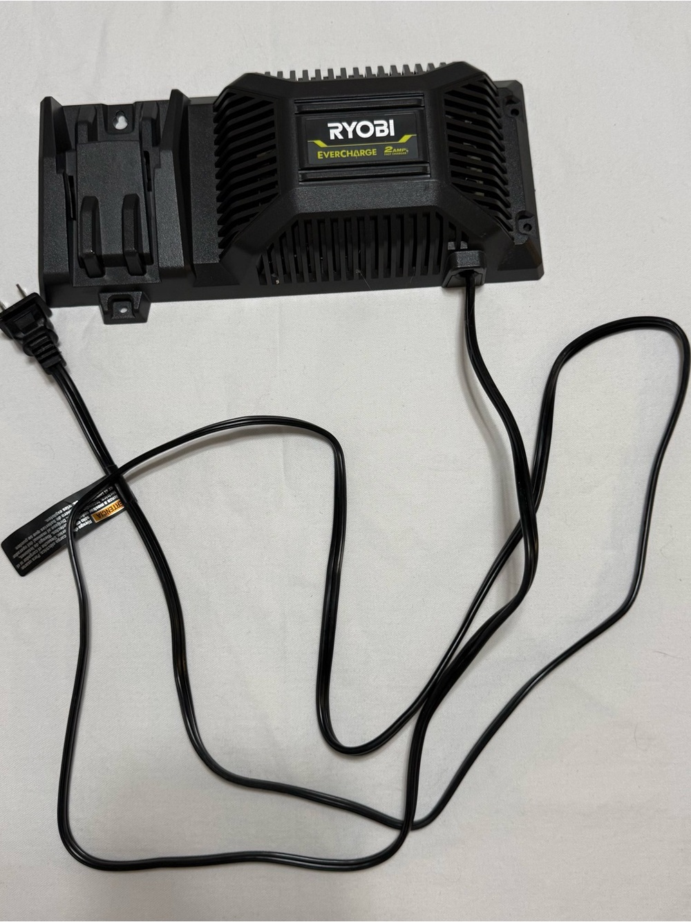 Ryobi EverCharge Battery Charger - Black